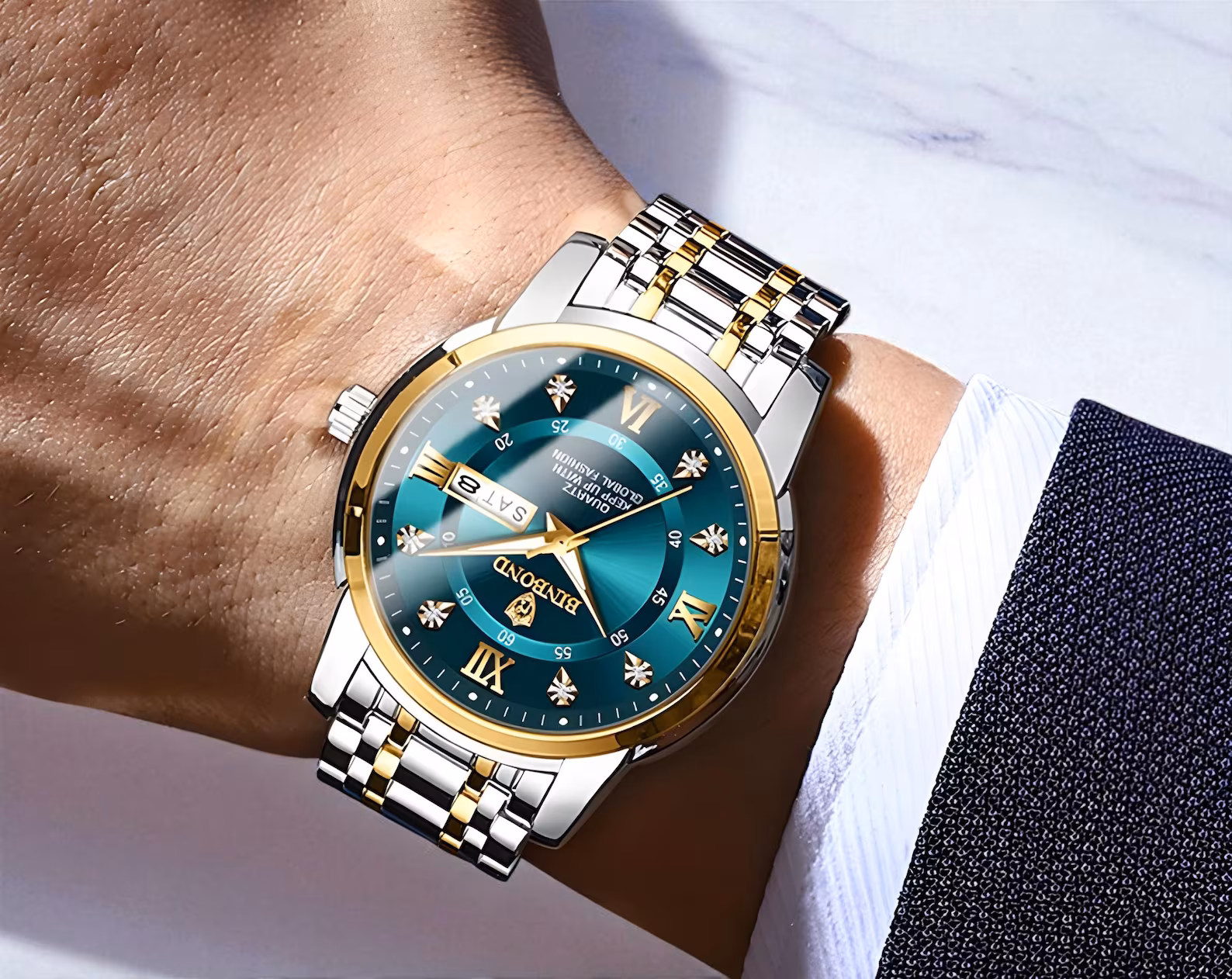 Luxury Men’s Diver Watch – 30ATM Waterproof Quartz Sport Watch with Date Display - Image 2